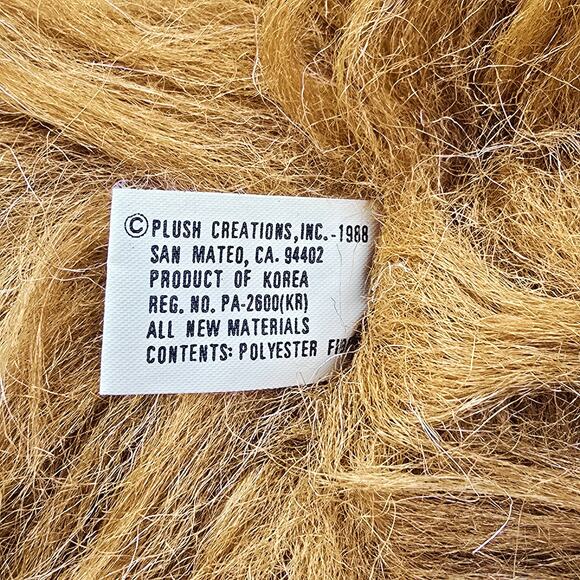 Vintage 1988 Plush Creations Ollie The Orangutan Primate Realistic Ape 21” - Picture 9 of 10